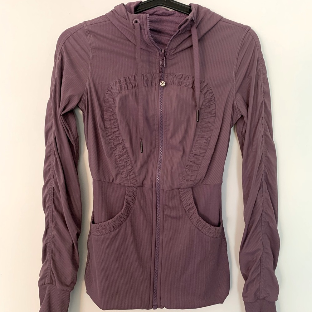 Lululemon Athletica Reversible Dance Studio Jacket Plum Size 4